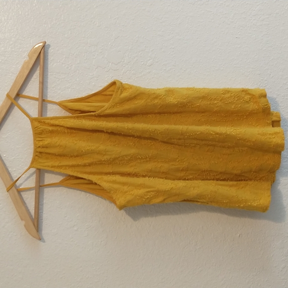 Anthropologie Sunrise Yellow Knit Textured Tank Size Medium - Picture 5 of 8